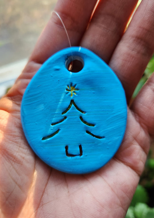 Clay Tree Ornament